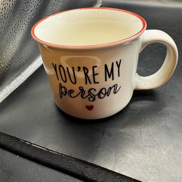 Orly Maison New York YOU'RE MY PERSON Heart Tea White Red Coffee Cup Mug 16 oz - Picture 2 of 9